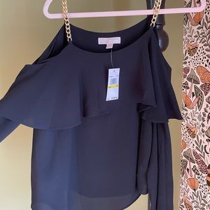 Michael Kors Gold/Black Party Top